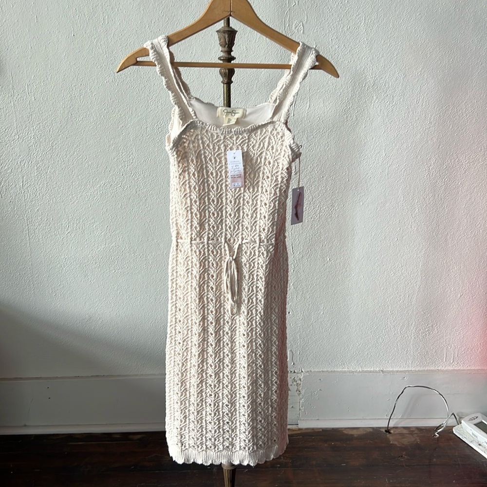 Jessica Simpson | NWT | Crochet Mini Dress | Cream | Sz S